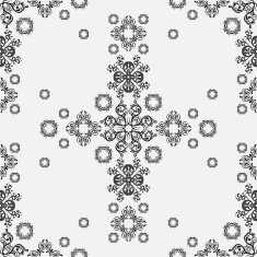 Patterned design element on a white background