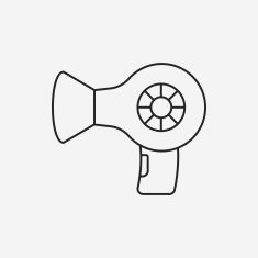 Hair dryer line icon N26
