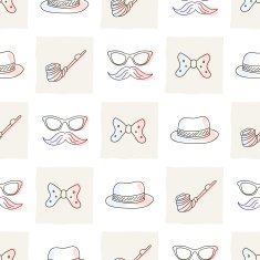 Hipster seamless pattern N8