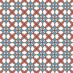 Colored seamless geometric pattern