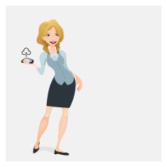 Business woman & phone N5