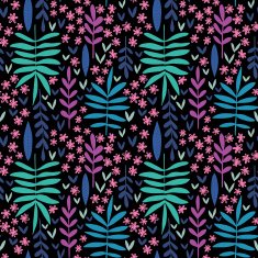 Hand-drawn seamless floral pattern