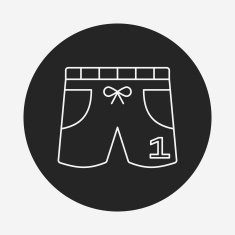 Training Pants line icon