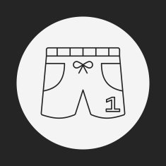 Training Pants line icon N3