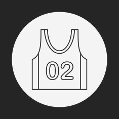 Sports vest line icon N7