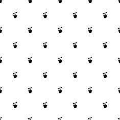 Vector seamless pattern plant