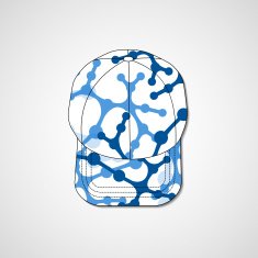 Abstract illustration on peaked cap N3