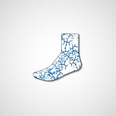 Abstract illustration on sock N147