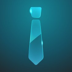 Vector glass tie icon