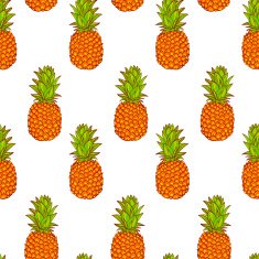 Tropical Pineapples Background