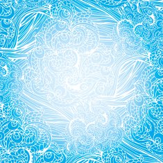 Abstract swirl ethnic pattern background Outline
