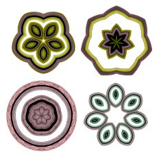 spring and summer motifs for children clothes decor N3