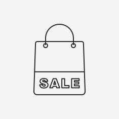 shopping bag line icon N15