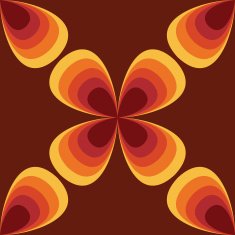 Seamless geometric vintage wallpaper vector illustration
