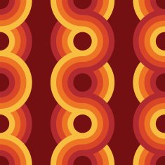 Seamless geometric vintage wallpaper vector illustration N5