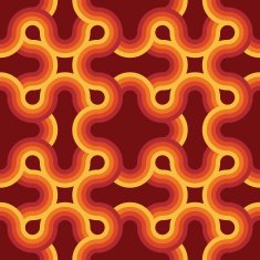 Seamless geometric vintage wallpaper vector illustration N6