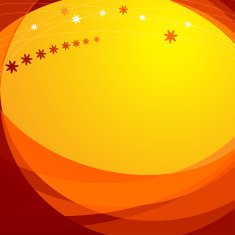Orange card with copy space