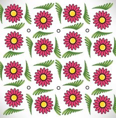 Flowered Mosaic Texture N2