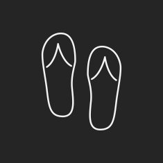 Flip-flops line icon N2