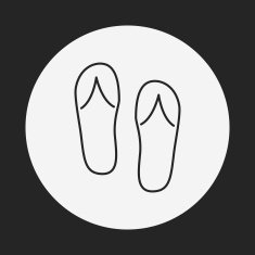 Flip-flops line icon N3