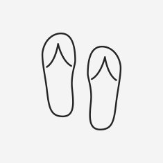 Flip-flops line icon N4