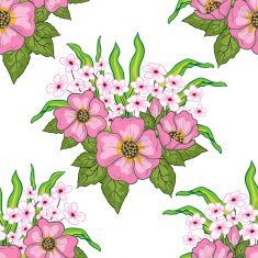 Seamless floral background N140