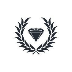 diamond inside wreath N4