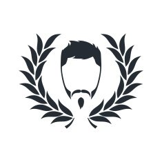 hipster guy with wreath