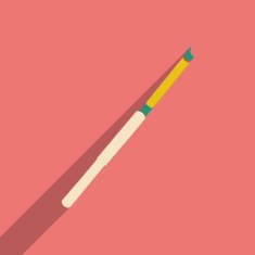 Flat with shadow icon and mobile application cigarette holder