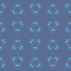 Seamless abstract pattern blue berry circles