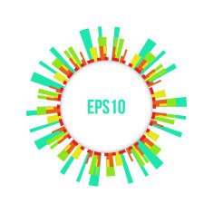 Abstract Colorful Circle Business Background Vector