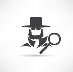 Man in suit Secret service agent icon