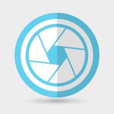 Camera icon on a white background N5