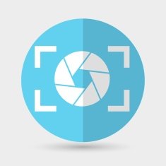Camera icon on a white background N6