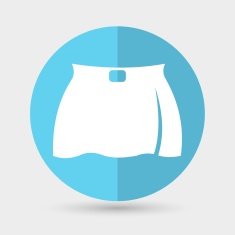 skirt icon on a white background N2