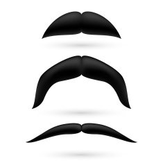 set of three moustache N2