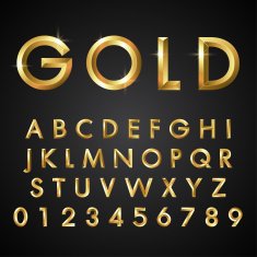 alphabetic fonts and numbers N5