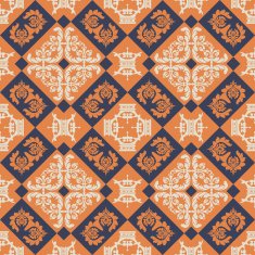Seamless Retro Wallpaper N17