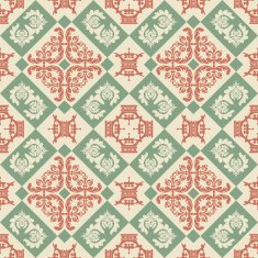 Seamless Retro Wallpaper N18