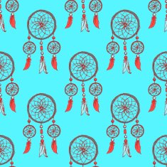 Sketch dream catcher in vintage style N2