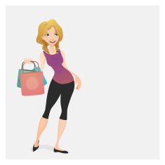 Shopping girl N28
