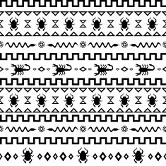 African Tribal Pattern Ethnic ornament N11