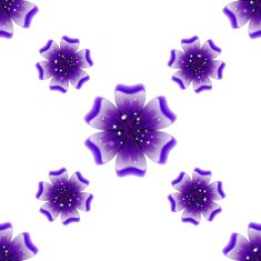 Beautiful violet flower Seamless floral pattern