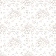 Seamless simple floral pattern