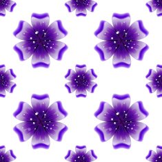 Beautiful violet flower Seamless floral pattern N3