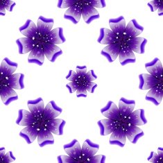 Beautiful violet flower Seamless floral pattern N5