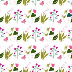 Flowers seamless pattern N12