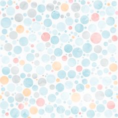 circle watercolor pastel seamless pattern Vector background