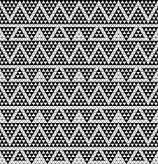 Tribal monochrome lace N17
