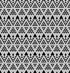 Tribal monochrome lace N18